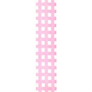 Checkered Organdie Ribbon, Large, 50mm x 20m, Pink